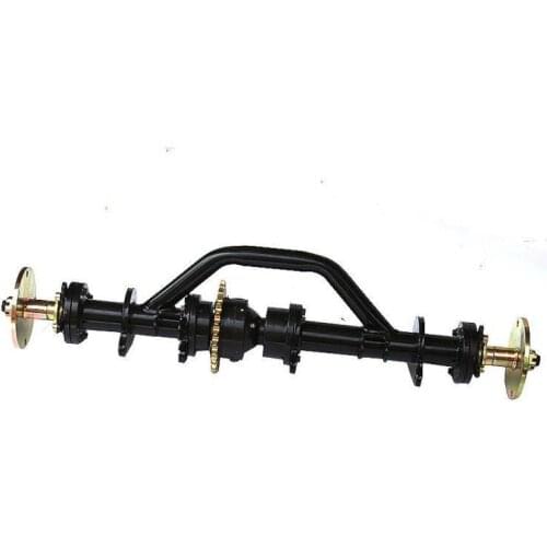 DIY Four Wheel GO KART KARTING ATV UTV Buggy Transmission Disc Brake 81CM Rear Axle With Differential