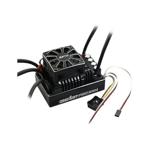 ZTW 1:5 Beast PRO SL 300A 6V/7.4V adjustable 8A BEC Brushless ESC waterproof all aluminium heat sinking for truck and light car