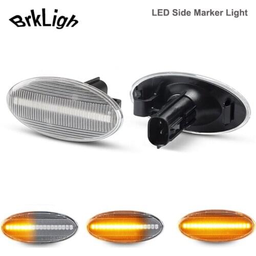 2Pcs Dynamic LED Side Marker Lights For Subaru Forester Impreza G12 WRX Stella R15 08-19 Car Turn Signal Lamps Auto Accessories