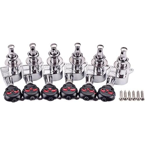 6 Pieces Guitar Lock Tuners 6R Guitar String Tuning Pegs Machine Head Tuners for Electric or Acoustic Guitar