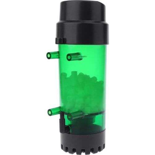 Aquarium Fluidized Moving Bed Filter Bubble Bio Media Filter Fish Tank Sponge Filter With Sucker J0PD