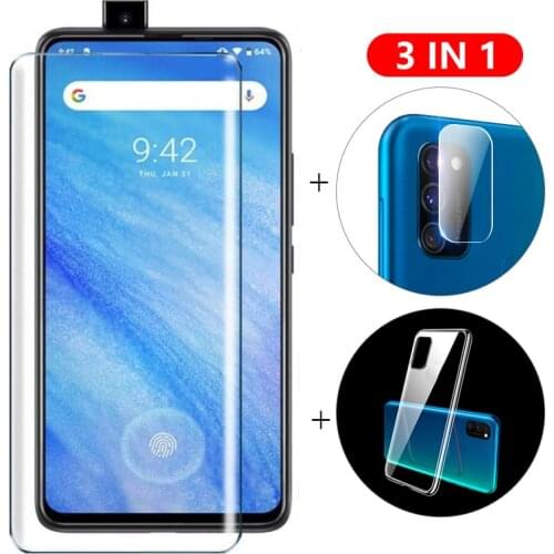 3-in-1 Case + Camera Tempered Glass On For UMIDIGI S5 Pro ScreenProtector Glass For UMIDIGI S5 Pro 3D Glass