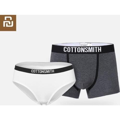 Youpin Cotton foundation underwear Briefs Panties Breathable comfort cotton For man Woman couples