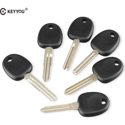 KEYYOU 10X Blank Car Transponder Key Shell For Hyundai Accent Sonata NF Elantra Accent Coupe Getz H-1 Lavita TiburonTucson Verna