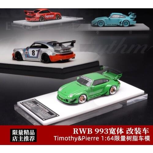 1/64 Porsche 964/993 RWB Martini 8# Limited Edition Simulation Resin Car Model Collection Decoration Gift