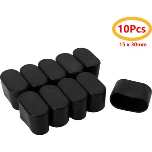 10Pcs Oval Shape Chair Leg Tips Caps Rubber Furniture Foot Table Chair Leg End Caps Covers Tips Floor Protectors for Home Patio