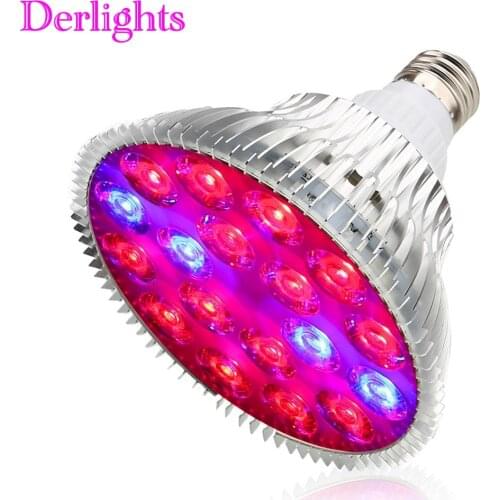 E27 54W 18LED Grow Light 14Red&4Blue Plant Lamp AC85-265V Indoor Greenhouse Grow Lamp for Hydroponics Flowers Vegetables Herbs