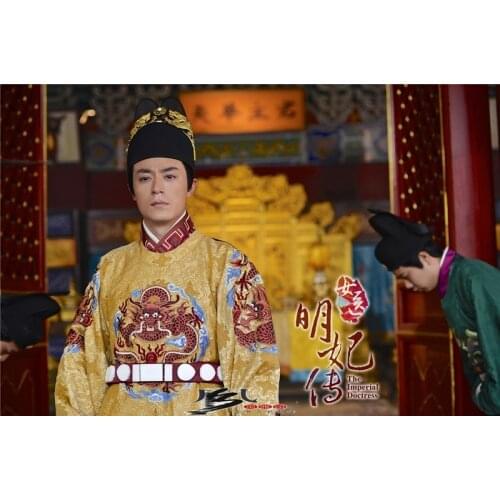 Male Costume Hanfu Ming Dynasty Emperor Zhu QiZhen Hanfu 2015 New TV Play The Imperial Doctress Same Design