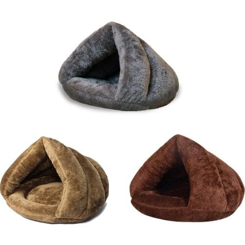Pet bed for Cats Dogs Soft Nest Kennel Bed Cave House Sleeping Bag Mat Pad Tent Pets Winter Warm Cozy Beds cat mat cat mat