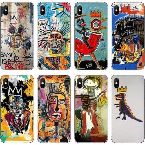 Jean-Michel-Basquiat-Art-Graffiti Soft Silicone Case For Xiaomi Mi A1 A2 A3 5X 6X 8 9 9T 10 10T 11 Lite SE Pro