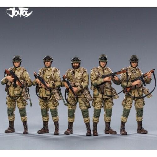 1/18 5Pcs Soldier JOYTOY US Airborne Division of WW II JT0715 Action Figure Set For Collection