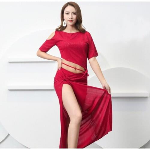 2020 new Belly dance long skirt suit women beginners Oriental dance costumes T756