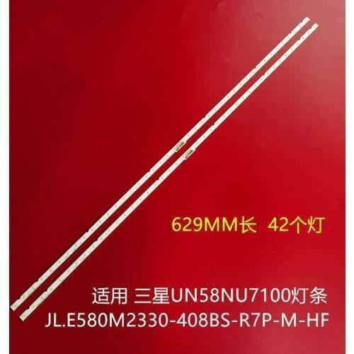 New 2 PCS LED backlight strip for Samsung UN58NU7100 UE58NU7100 un58nu710D UN58NU6080 LM41-00632A BN96-46866A JL.E580M2330-408BS