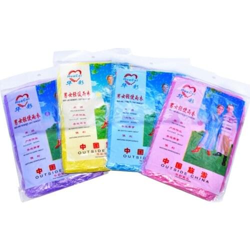 Disposable Raincoat Outdoor Hiking Mountain Travel Waterproof Rain Poncho Coat Adult Clear Transparent Camping Hoodie Rainwear