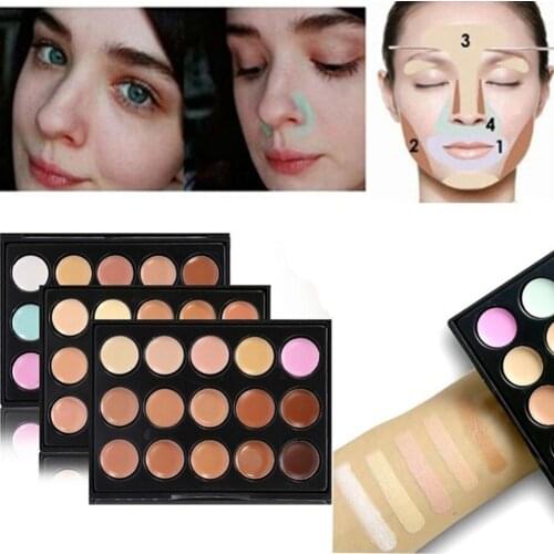 15 Colors Face Makeup Coverage Contour Cream Palette Long Lasting Waterproof Longstay Face Contouring Concealer Cosmetics Kit