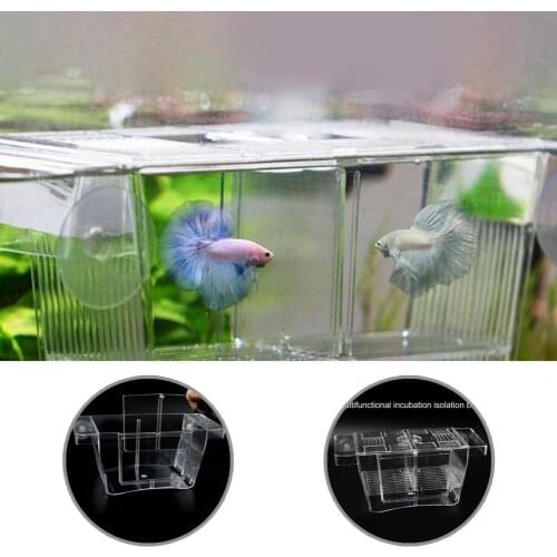 Plastic Durable Baby Fishes Shrimp Clownfish Breeding Box Self-floating Fish Isolation Box Eco-friendly for Guppy