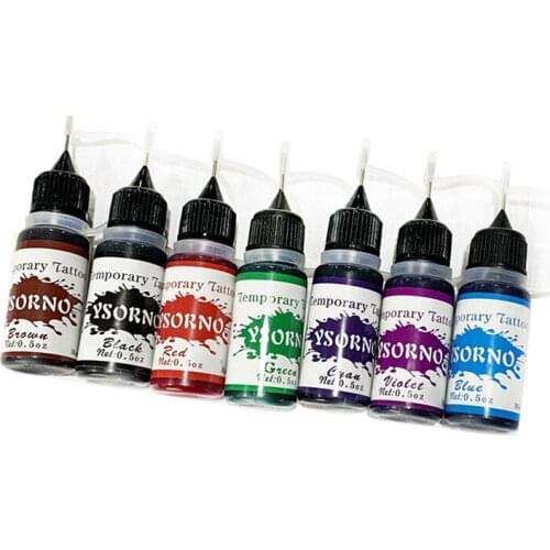 10Ml Semi-Permanent Tattoo Ink Paste For Temporary Natural Body Paint Sticker