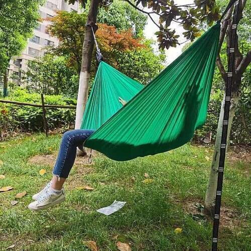Portable Camping Hanging Chair Furniture Hammock Survival Garden Swing Chair Hunting Sleeping Chair Travel Parachute Hammocks