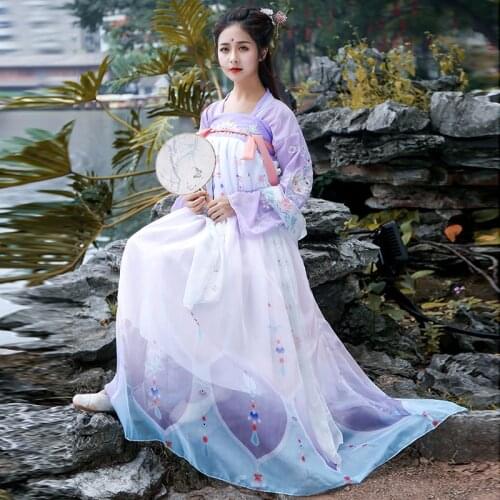 Chinese Style Casual Clothes Woman Hanfu Ancient Costume Women Hanfu Princess Dress For Adults Modern Vintage Fairy Clothing