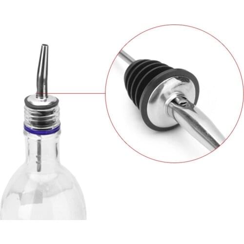 Wine Pourer Stainless Steel Alcohol Liquor Spouts Bottle Dispenser Wine Bottle Stopper with Cap Wine Accessories Whisky Cocktail