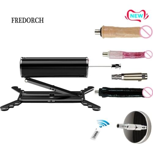 Fredorch 2020 remote control sex machine. strong power vibrator sex machine with 3 dildos , Suction Cup attachments sex toys