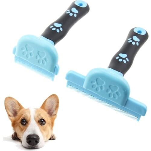 Detachable Pet Hair Deshedding Comb Pet Dog Cat Brush Grooming Tool Hair Removal Joneting Comb For Dogs Cats Furmins