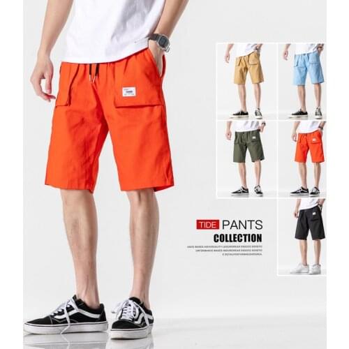 2021 Summer Men Cotton Cargo Shorts Fashion Casual Treetwear Hot High Quality Baggy Pants Bermuda Male Oversize Jogger pants