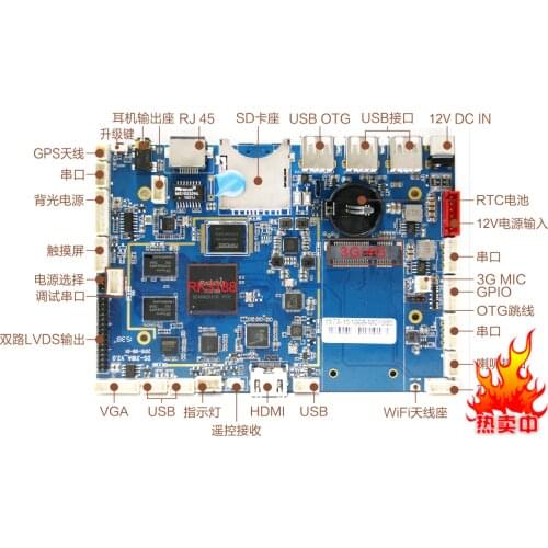 Ultra-thin RK3188 Quad-core Industrial Control Motherboard Android Industrial Control Motherboard Quad-core Android Advertising