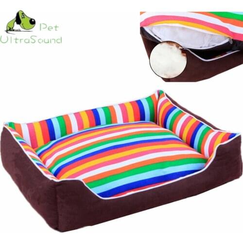 ULTRASOUND PET Explosion Warm Winter Large Small Dog Kennel Washable Pet Nest Dog Cat Mat Dog House Bed Colorful Size S M L XL