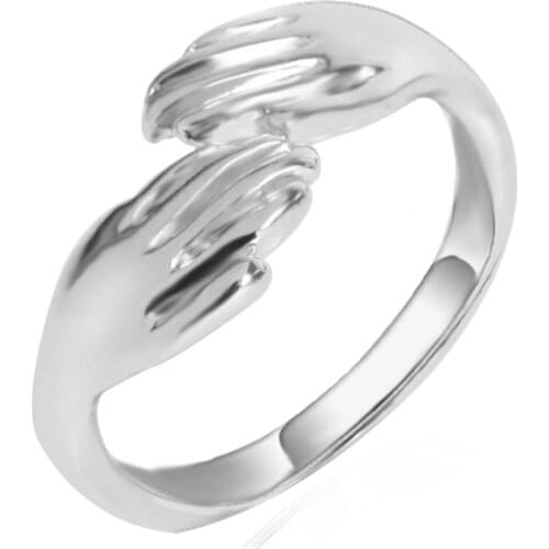 European and American Simple Creative Opening Couple Ring for Women Men Teen Girls Finger Rings Open Adjustable Jewelry Gifts