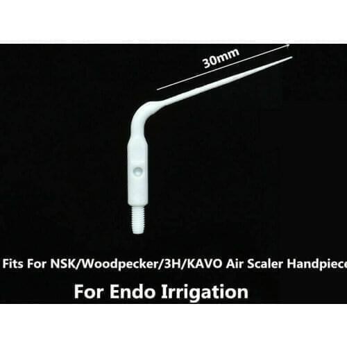 10pcs Dental root canal implant Irrigator shake tip Air Scaler head Wash NSK KAVO