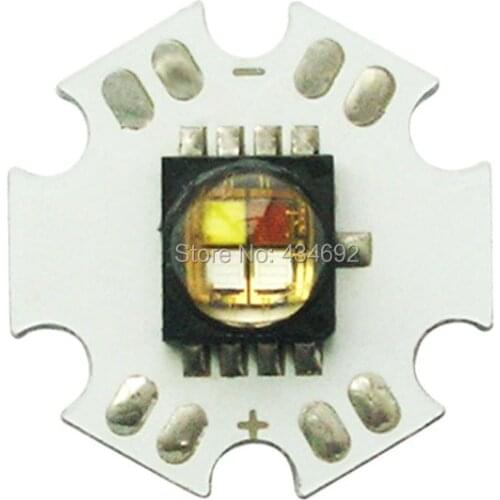 10W Cree 20mm Star PCB MC-E RGBW RGB + White High Power LED Light 370LM~430LM For LED Lamp Bulb 10PCS/LOT