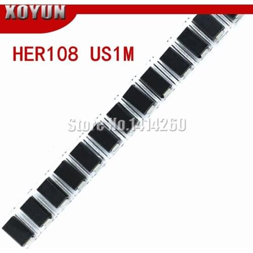 100pcs/lot Rectifier Diode HER108 1A 1000V SMA US1M