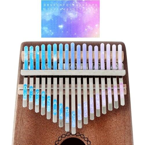 2 Pieces Kalimba Scale Key Sticker Instrument for Beginner Learner