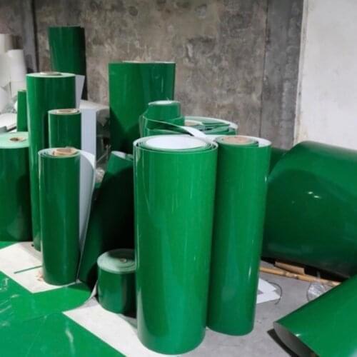 3000x200x3 mm Green PVC flat belt light assembly line industrial belt conveyor flat belt conveyor climbing belt