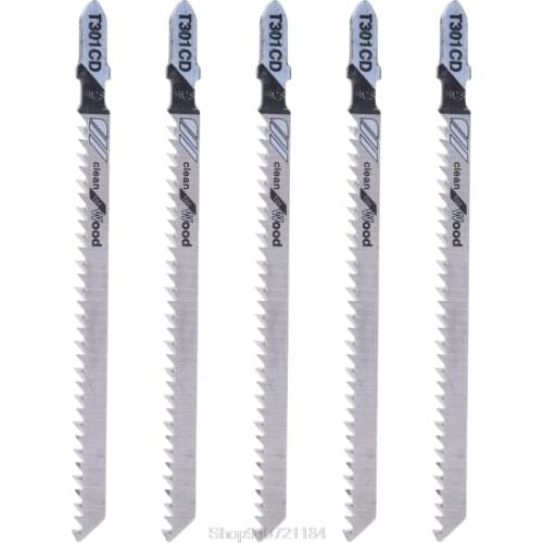 5 Pcs T301CD HCS 116mm T-Shank Jig Saw Blades Clean For Wood Fast Cutting Oct Dropshipping