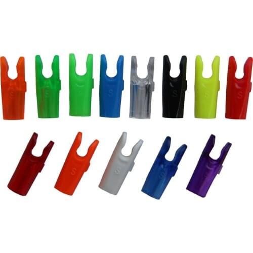 50pcs Plastic Arrow Pin Nocks Size L And Size S For ID4.2mm ID6.2mm Carbon Arrow Shaft Archery Accessory DIY