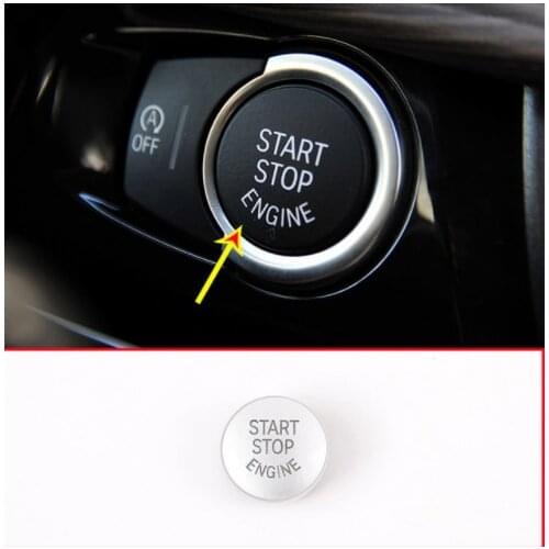 ABS Plastic Car Start Engine Stop Cover Trim Accessories For BMW X5 F15 2015-2017 3 Series F30 2013-2018