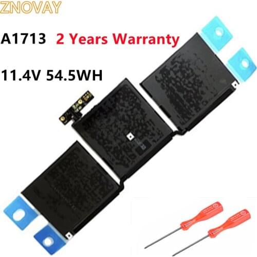 ZNOVAY A1713 Battery for Apple MacBook Pro 13" A1708 2016 2017 EMC 2978 3164 020-00946 MLL42LL Battery 11.4V 54.5WH/4781mAh