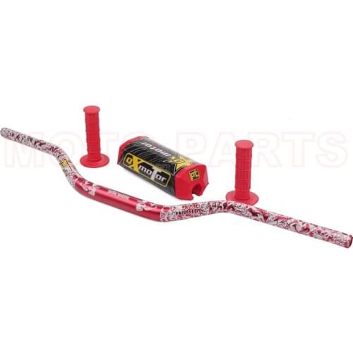 Handlebar Pads Handle Grips Fat Bar 1-1/8" Pack Dirt Bike Motocross Fat MX Aluminum Racing Handlebar