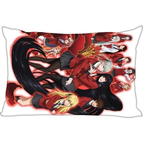 Anime Kakegurui Pillowcase Gothic Decorative 45x35cm(One Side) Rectangle Zipper Print Pillowcase New Year Pillow Cover