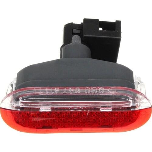 Car Door Footwell Courtesy Light Bulb For Golf Mk4 Door Warning Lights 69.5*32.3*50.5mm Red&White Car Accessories