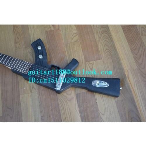 Free shipping new single wave electric guitar in black made in China 1104