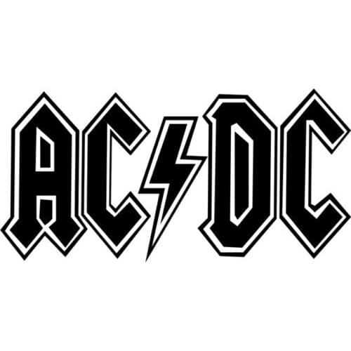 For 2Pcs Ac Dc Des1 Sticker Decal Car Styling