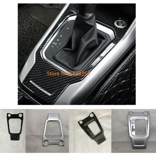 For Volkswagen VW T-ROC TROC 2017 2018 2019 2020 Car Sticker ABS Chrome/Carbon Fibre Middle Front Shift Stall Paddle Cup Frame