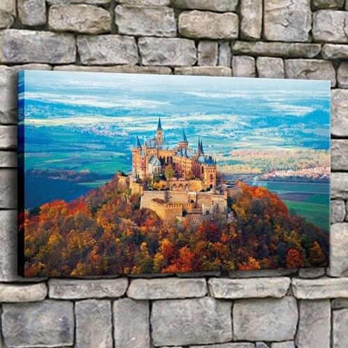 Canvas HD Print Painting 1 Panel Wall Art Poster Modern Home Decorative Living Room Or Bedroom Neuschwanstein Castle Picture