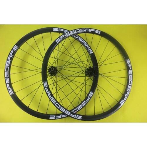 SPEEDSAFE MTB XC 650B mountain bike carbon fiber wheelset SUPER LIGHT 3K glossy 28 holes 30mm hookless 30mm deep 6 pawls wheels