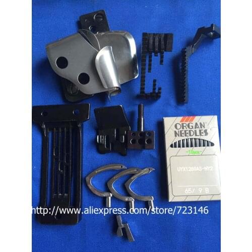 11 pcs MADE IN JAPAN GAUGE SET JUKI UNION SPECIAL 35800 (LOPER NEEDLE THROAT NEEDLE PRESSER FOOT NEEDLE CLAMP FEED DOG)