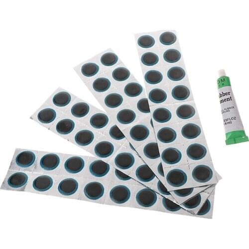 Bicycle Tire Repair Kits Bike Rubber Patch Cold Glue Tools Sets Home Outdoor Use