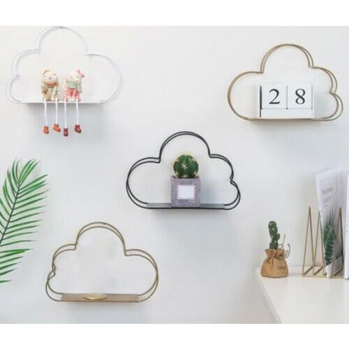 Cloud Shaped Wall Mounted Display Storage Shelf Organization Rack Home Decor high quality Practical Delicate Durable Convenient